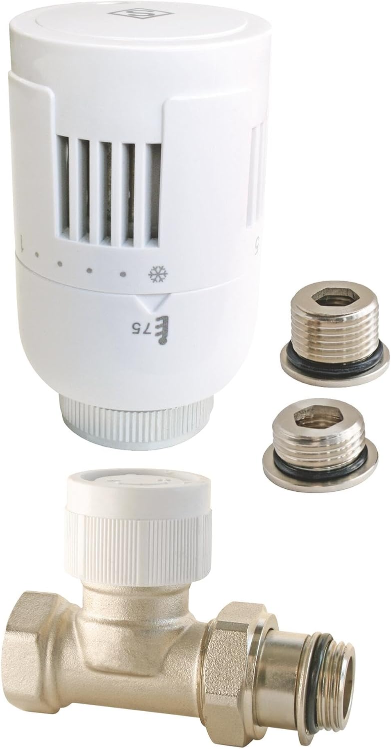 Thumbnail 4 de SOMATHERM FOR YOU Robinet thermostatique T302 équerre 3/4 en Laiton Blanc