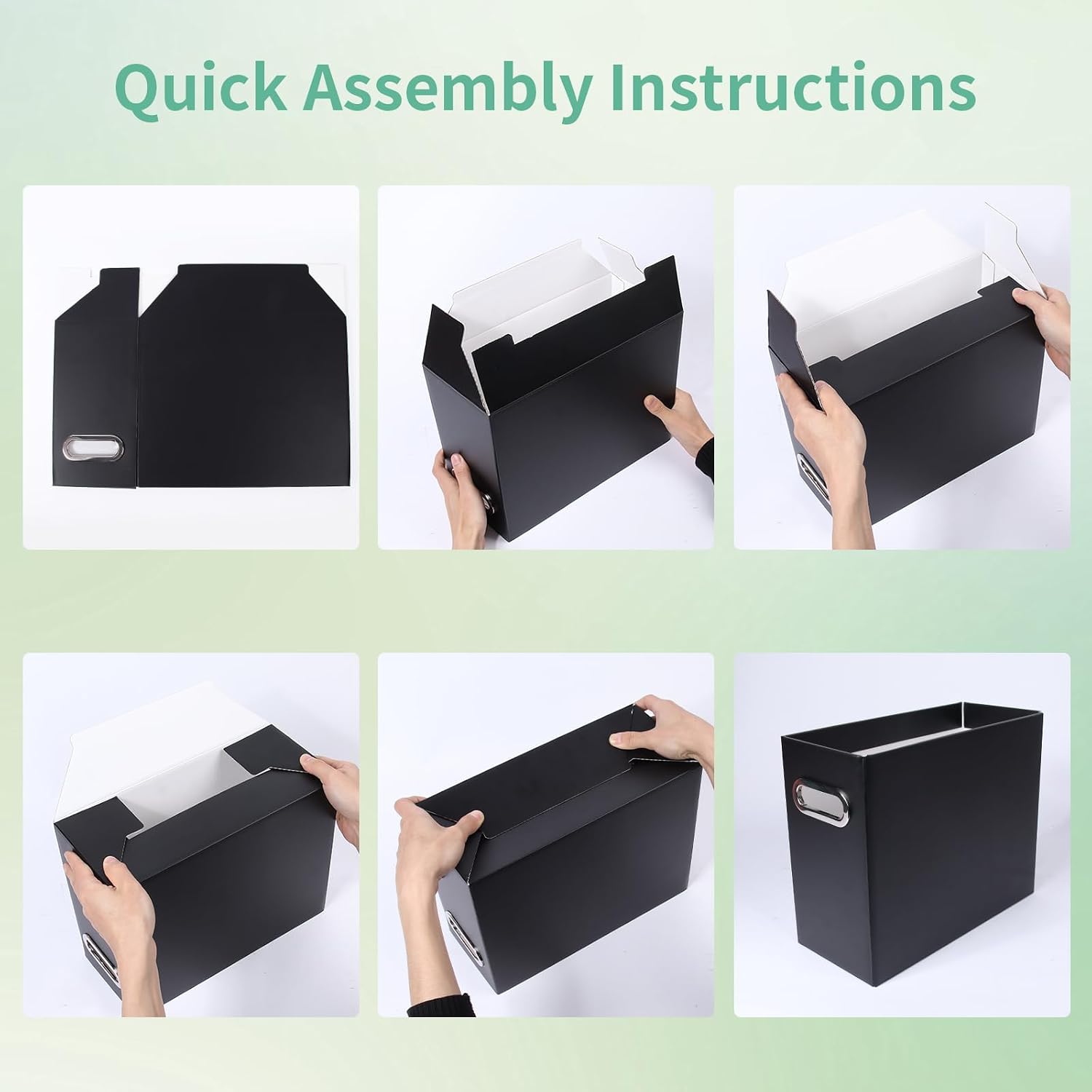 Thumbnail 4 de Tcbelosion Collapsible File Organizer Box 1 Pack 🗂