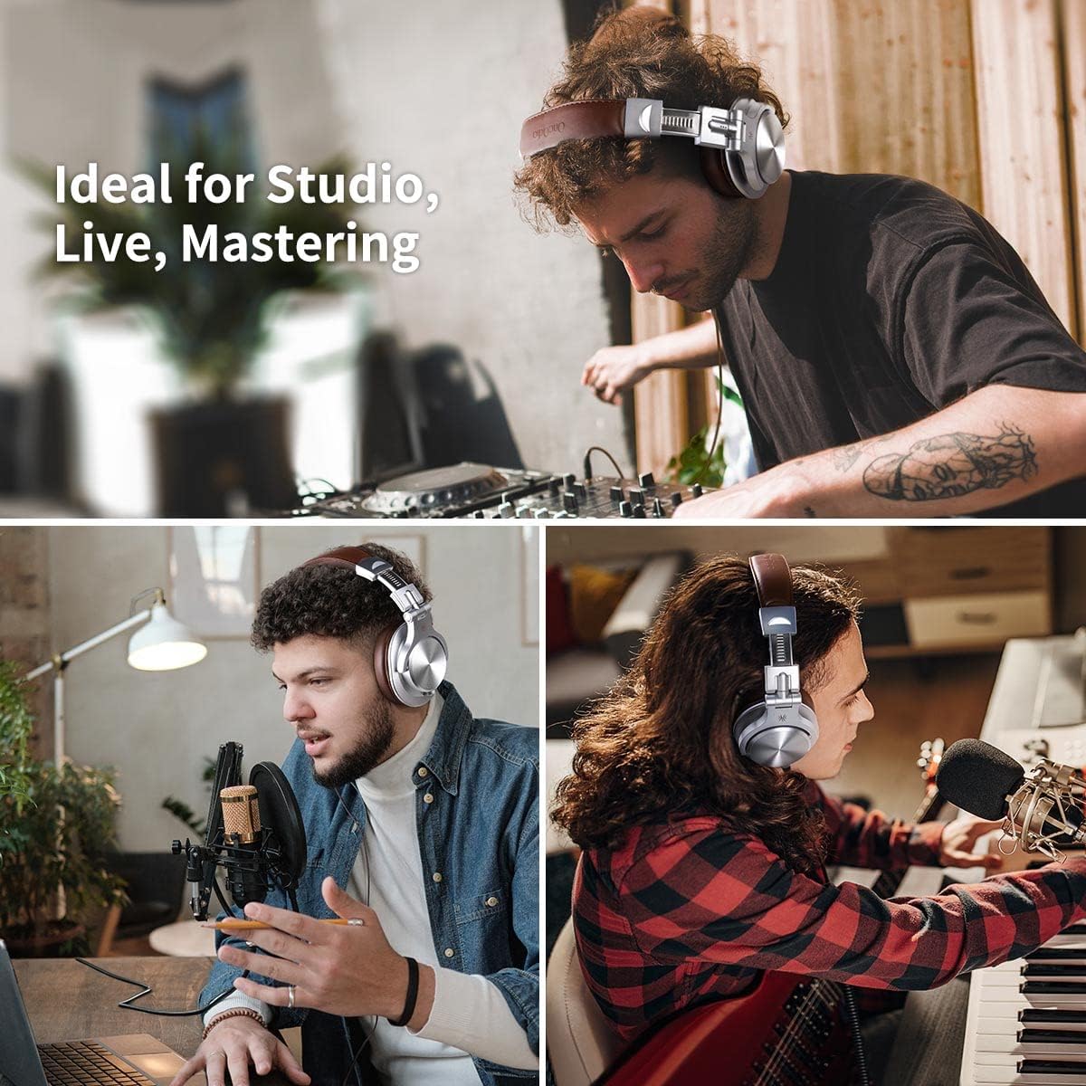 Detalle 1 de OneOdio A71 Wired Over-Ear Studio Headphones with 40 mm Drivers