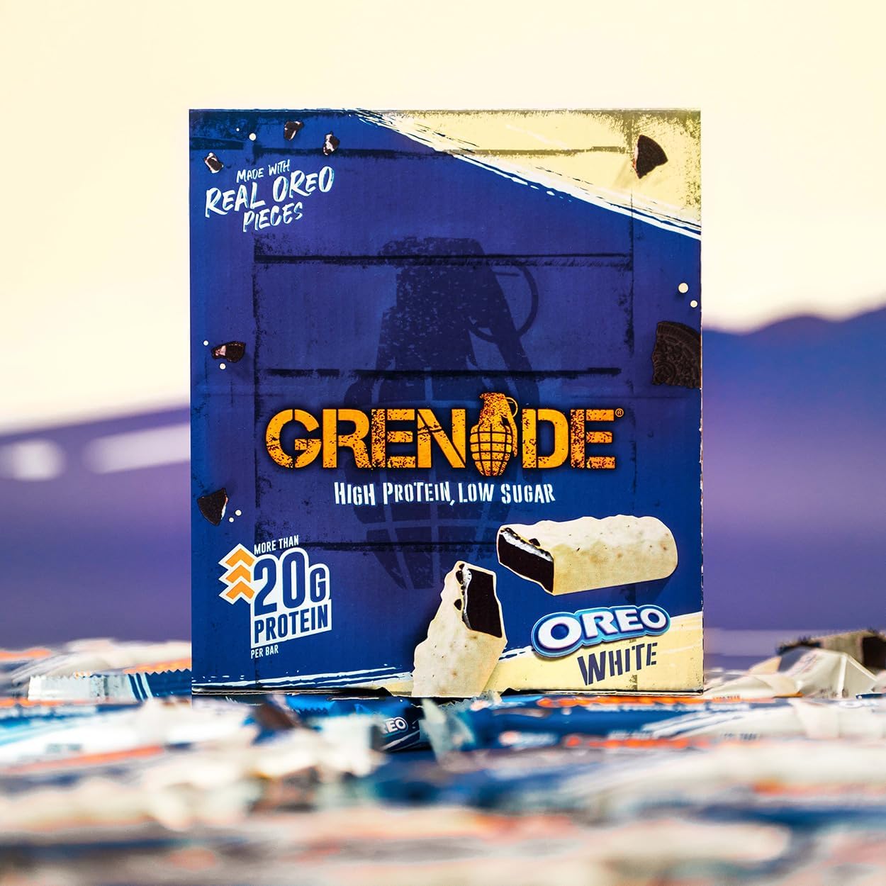 Thumbnail 2 de Grenade Barra Proteica Low Carb Oreo White 12x60 g 🥜