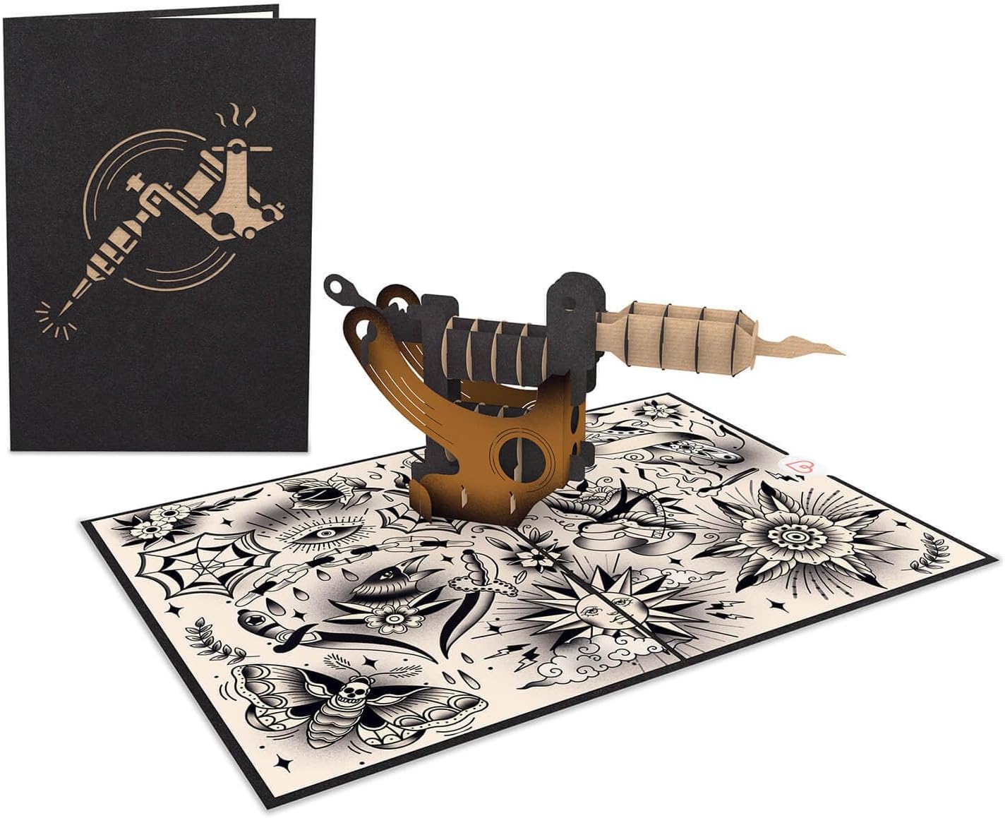Thumbnail 2 de papercrush® Carte pop-up machine à tatouer 3D (carte de vœux anniversaire) pour amateurs de tatouage