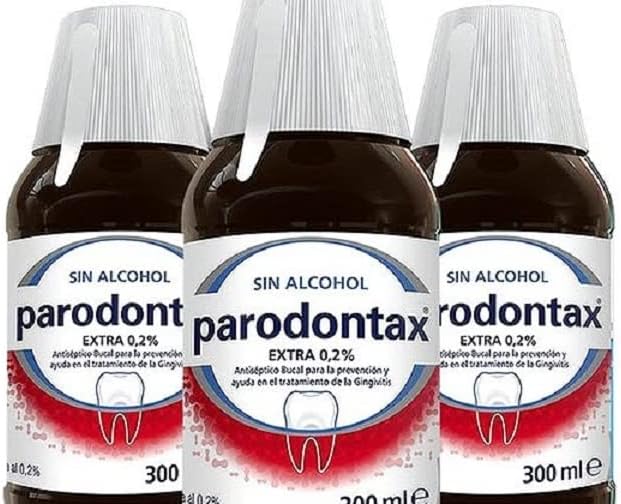 Detalle de Parodontax Enjuague Bucal Extra Antiséptico Sin Alcohol 🦷 300 ml