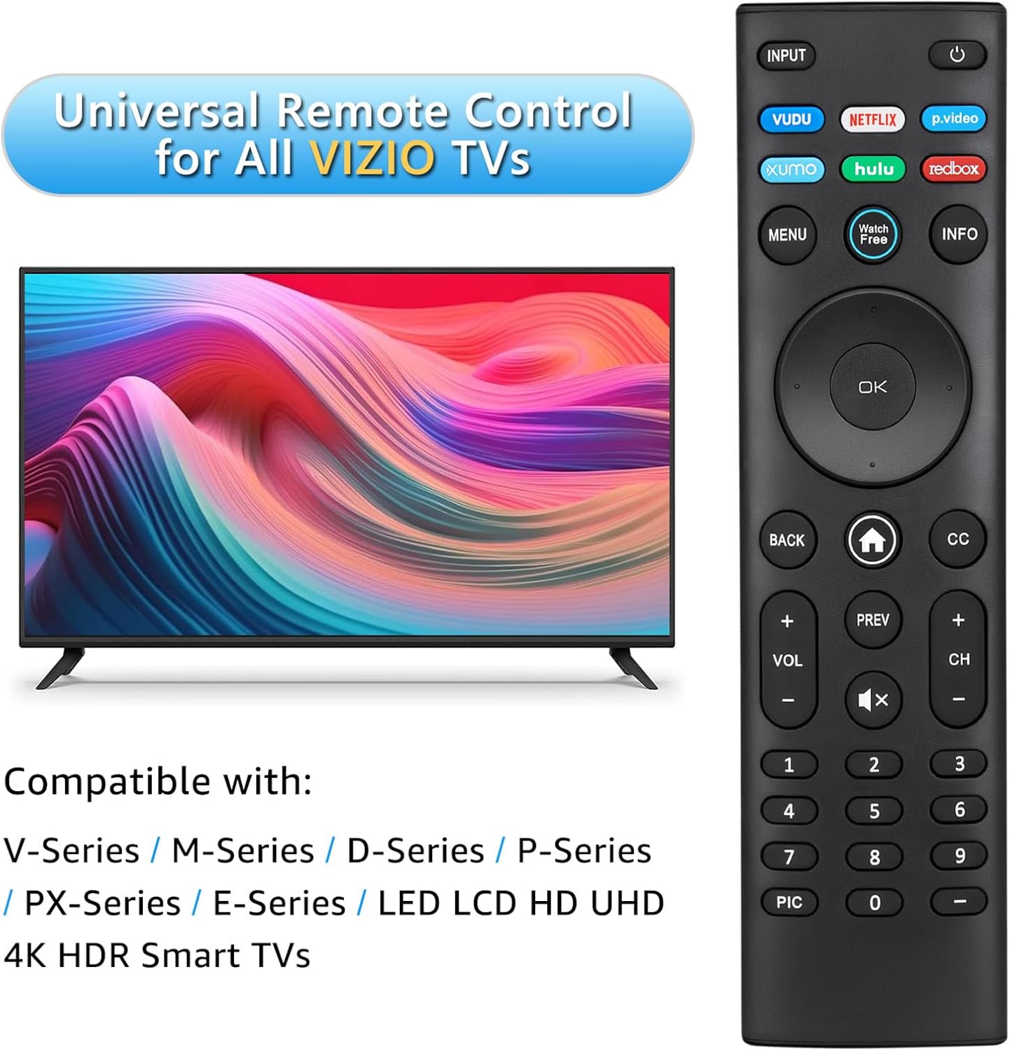 Thumbnail 2 de VIZIO XRT140 Remote 40 ft range