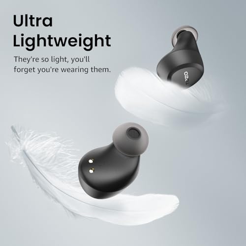 Detalle de TOZO A1 Wireless Earbuds: Ultra-Lightweight Comfort with 32 EQ Presets and AI Calls