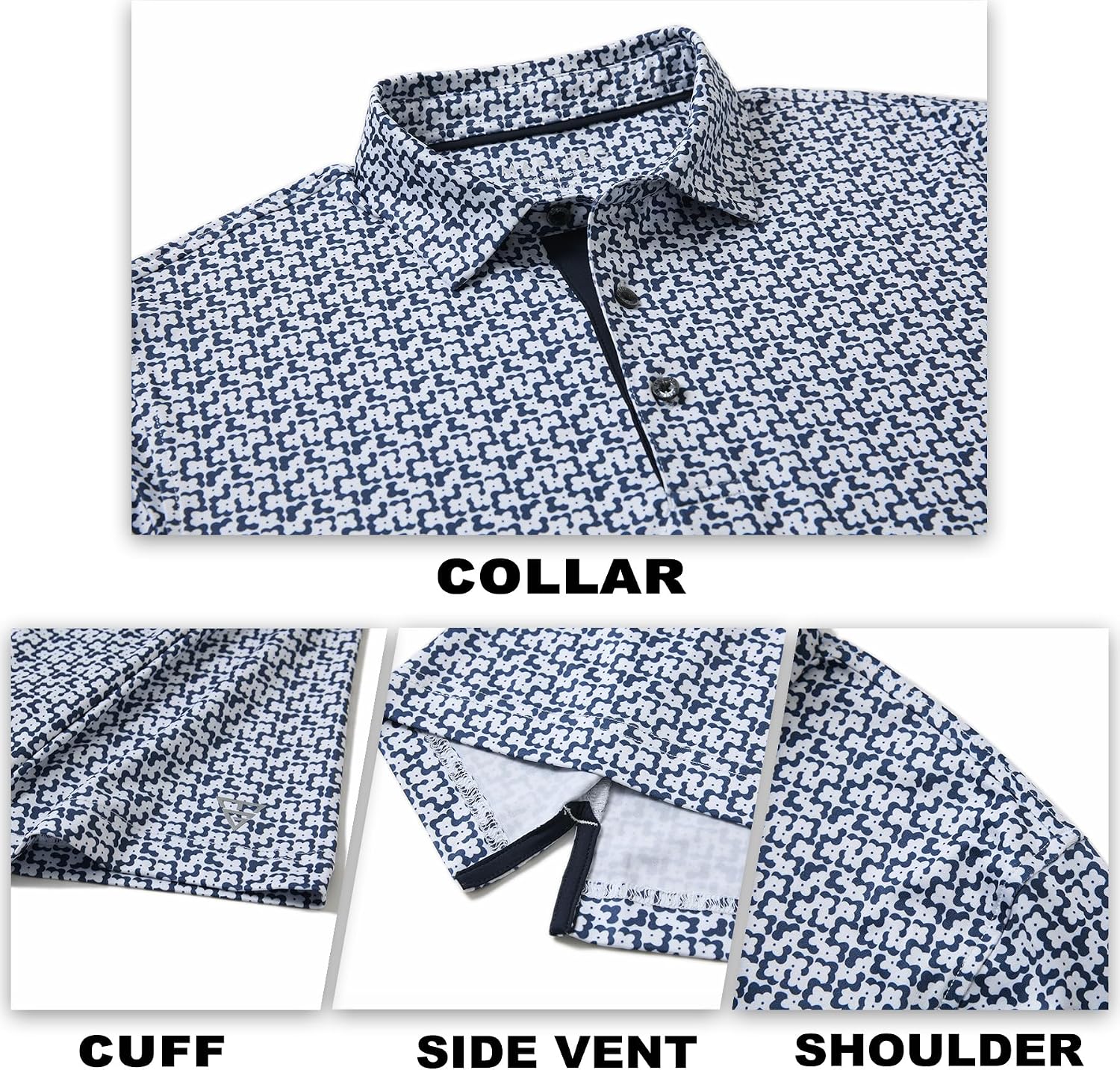 Detalle de M MAELREG Men’s Golf Shirt Short Sleeve Dry Fit Print Polo