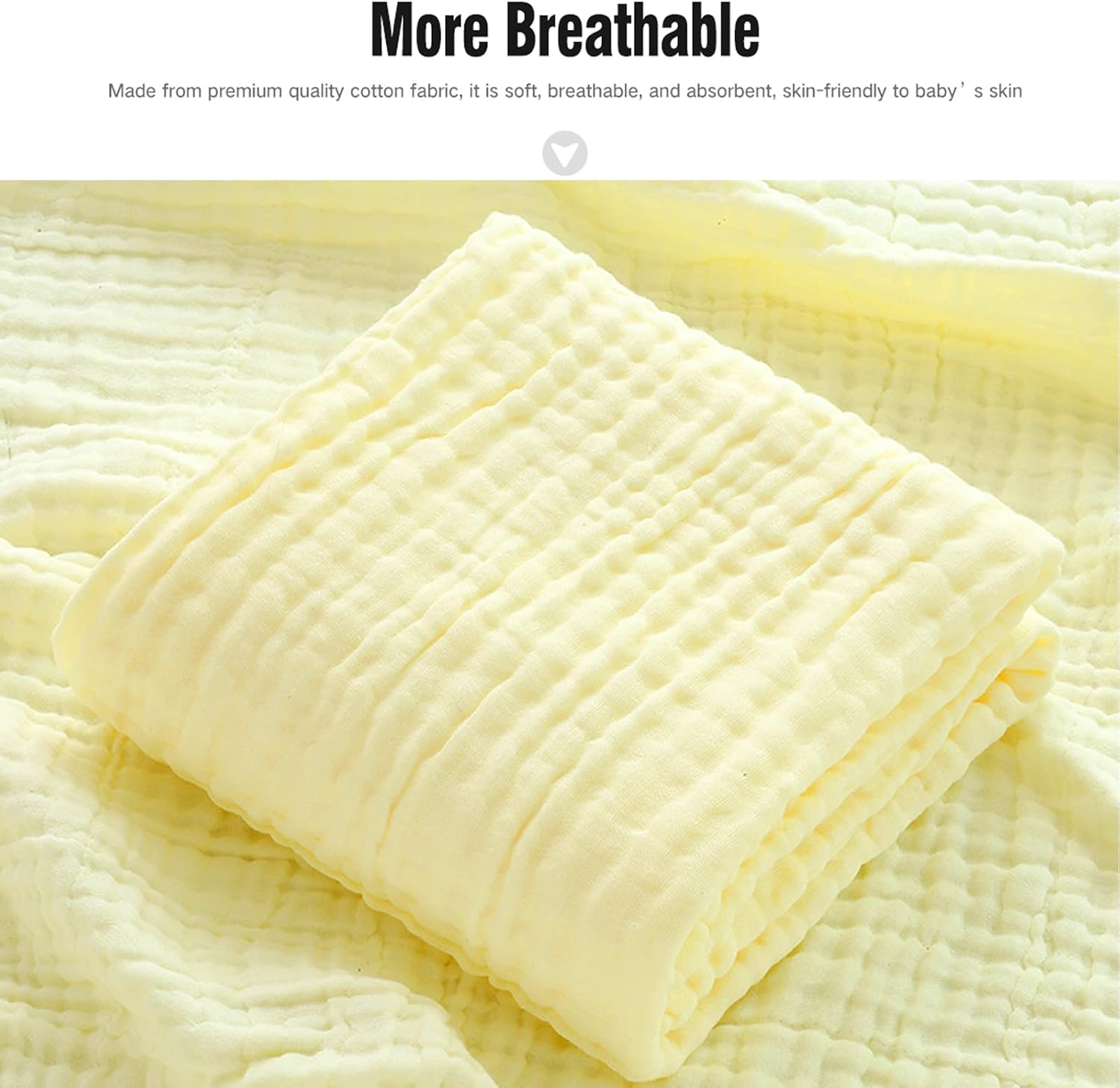 Thumbnail 1 de YeBon 6‑Layer Baby Muslin Towels 41in