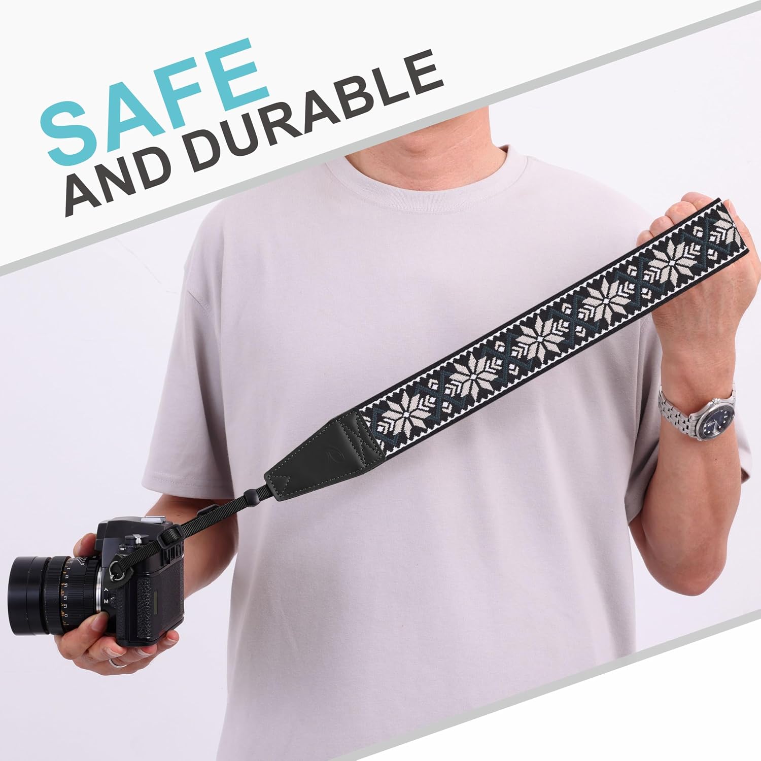 Thumbnail 6 de Padwa Lifestyle Camera Strap with 2" full grain leather ends and quick release