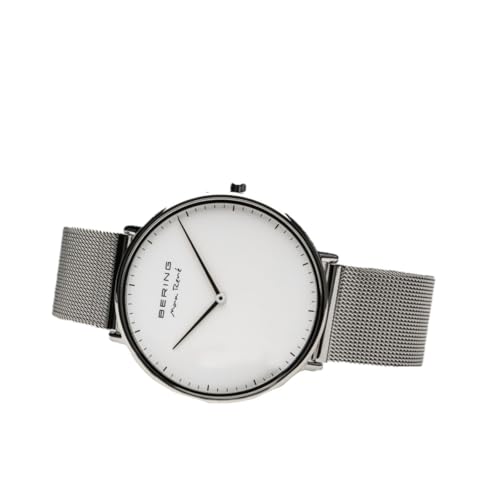 Thumbnail 3 de BERING 15738-004 Orologio da uomo in acciaio, quadrante bianco e cinturino maglia milanese