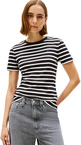 Detalle de Tommy Hilfiger Slim Cody C-nk Ss Ww0ww40587 S Camiseta