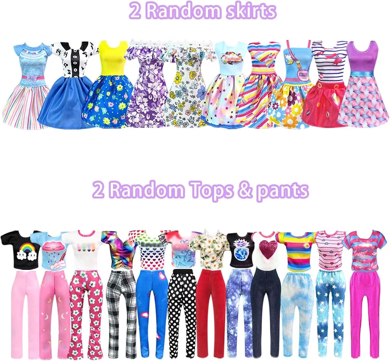 Thumbnail 3 de Doll Clothes and Accessories for 11.5 Inch Doll Dress Up Set