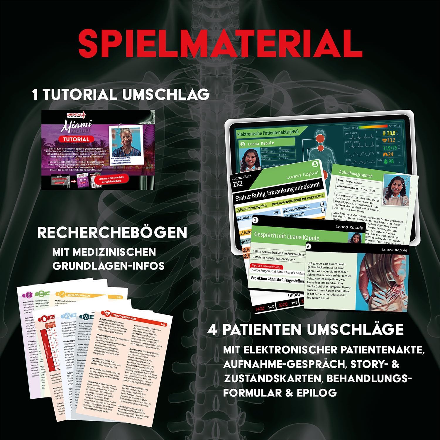 Detalle de KOSMOS Medical Mysteries Rollenspiel ab 16 🎲