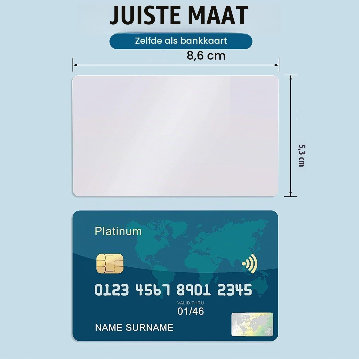 Detalle 1 de Fyearfly Fyearfly9surom4fbi-05 metalen visitekaartjes, 50 zilveren kaarten