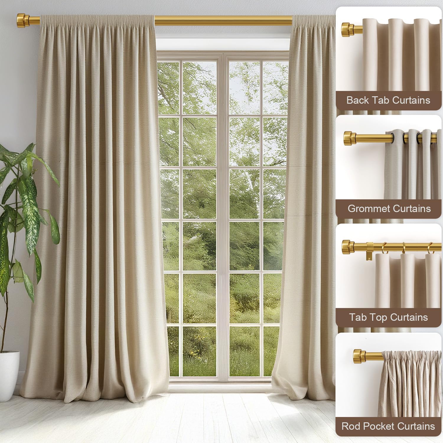 Thumbnail 3 de Lootkell Curtain Rod, 1-Inch Diameter