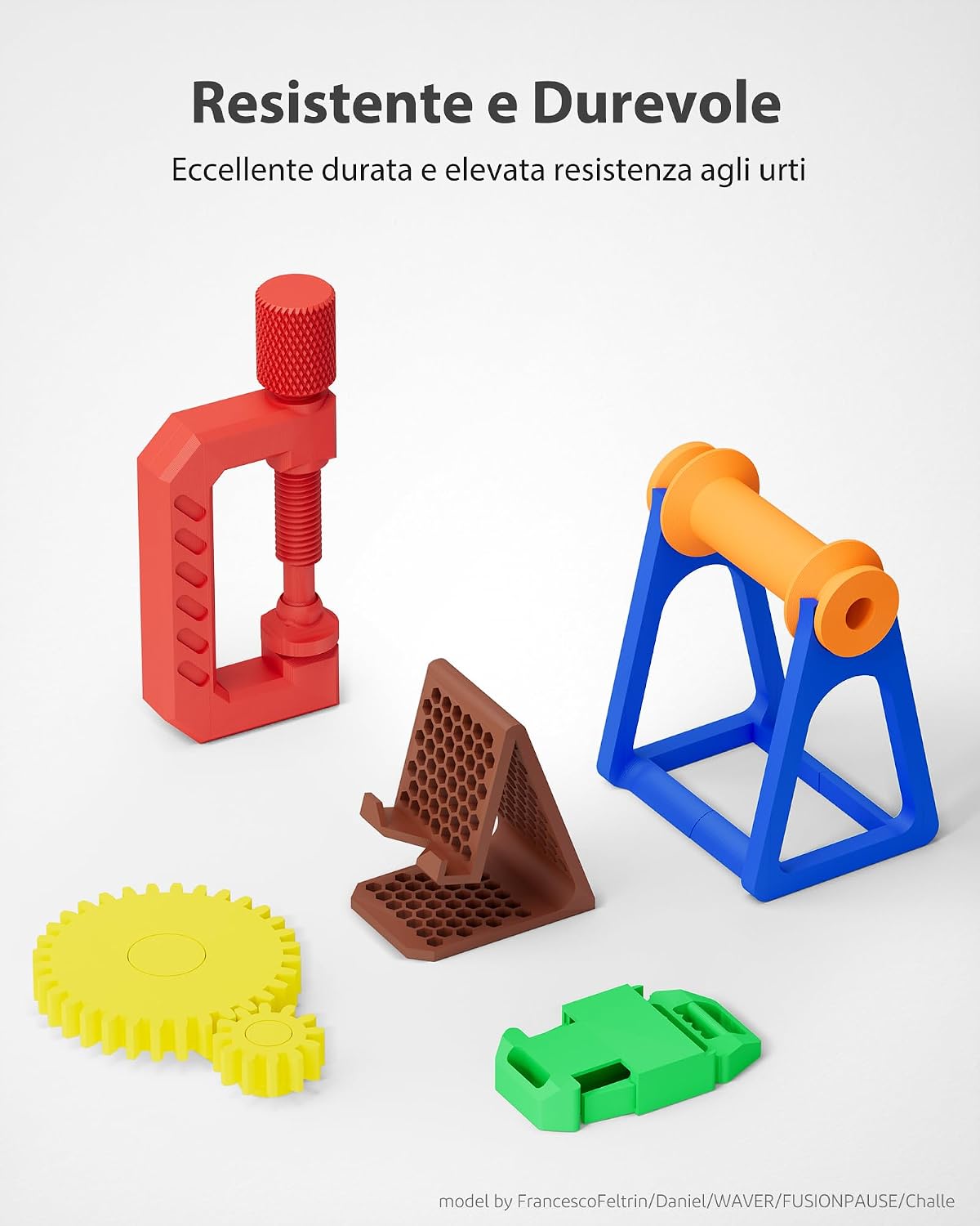 Detalle 2 de ELEGOO PETG 1KG 1,75 mm Filamento per stampa 3D