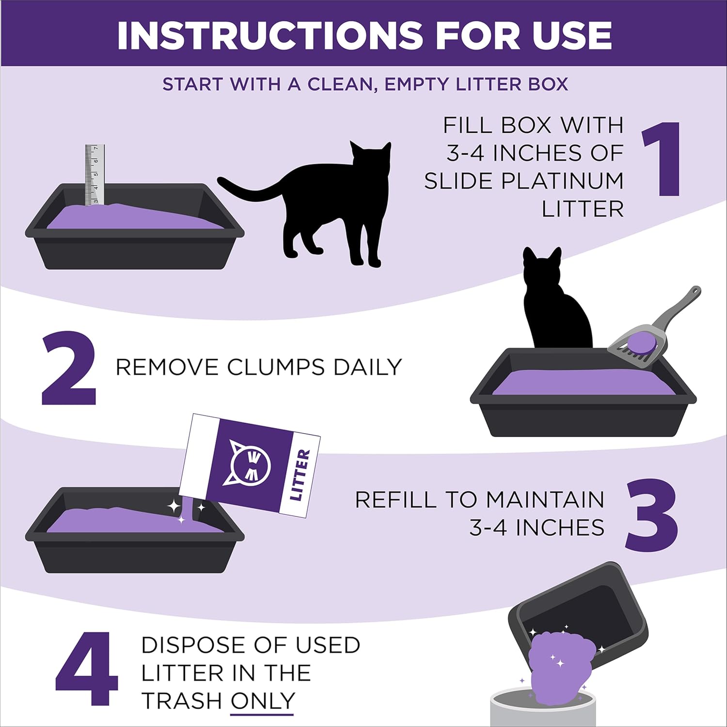 Thumbnail 5 de Arm & Hammer Platinum Slide Clumping Cat Litter 18 lb 🐱