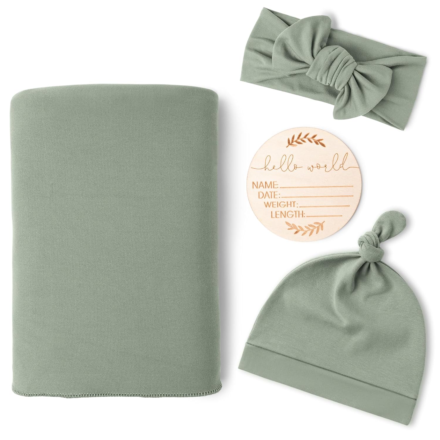 Detalle de Konssy Newborn Swaddle Blanket Set, 0–3 Months