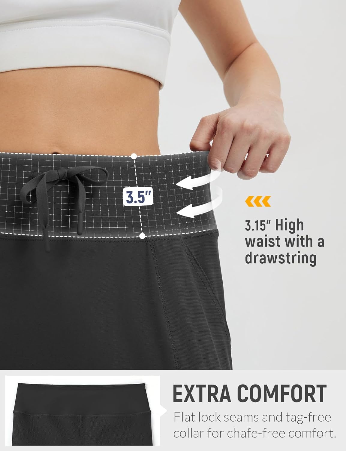 Thumbnail 4 de baleaf Women's 16" Hiking Cargo Skort Skirt High Waisted with Pockets UPF 50+ Sun Protection Quick Dry