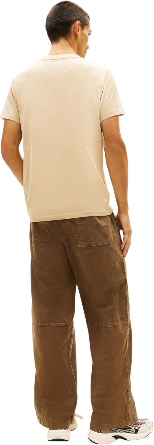 Detalle 2 de Tommy Jeans Tjm Slim Sign Chest SS Tee Ext Dm0dm22538 – Maglietta polo non, ma basic