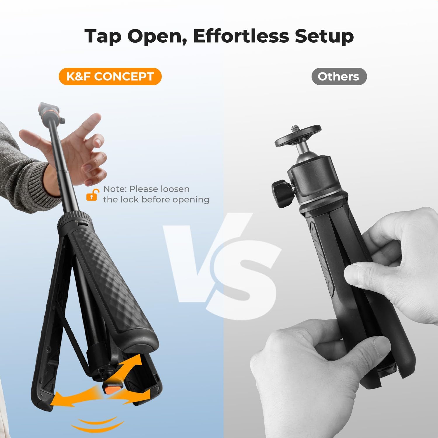 Thumbnail 2 de K&F CONCEPT Magnetic Quick Release Tripod for Insta360 X5 / Ace Pro 2