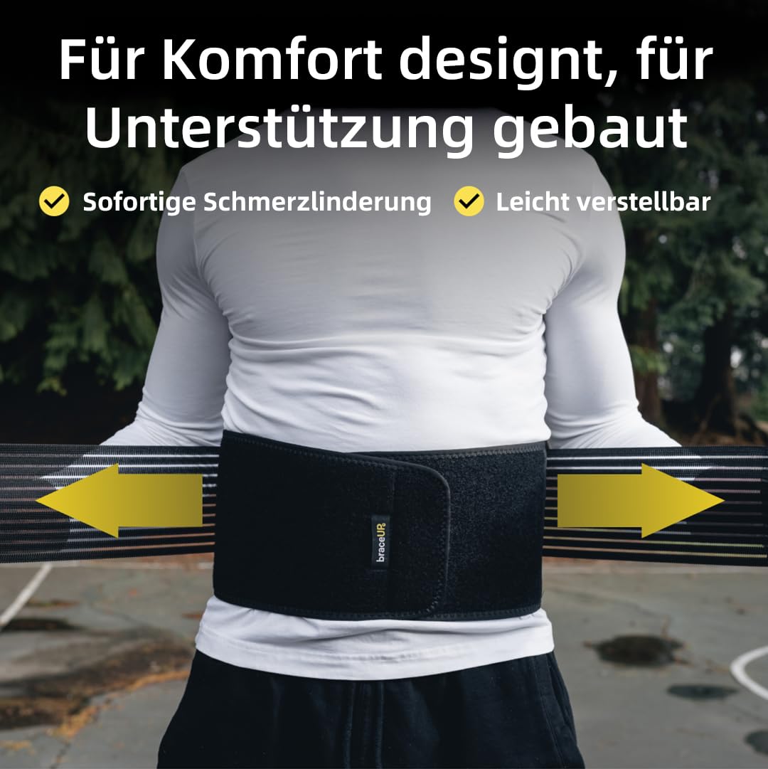 Thumbnail 2 de BraceUP Rückengurt – atmungsaktive Lendenwirbelstütze, 70–90 cm (S/M)