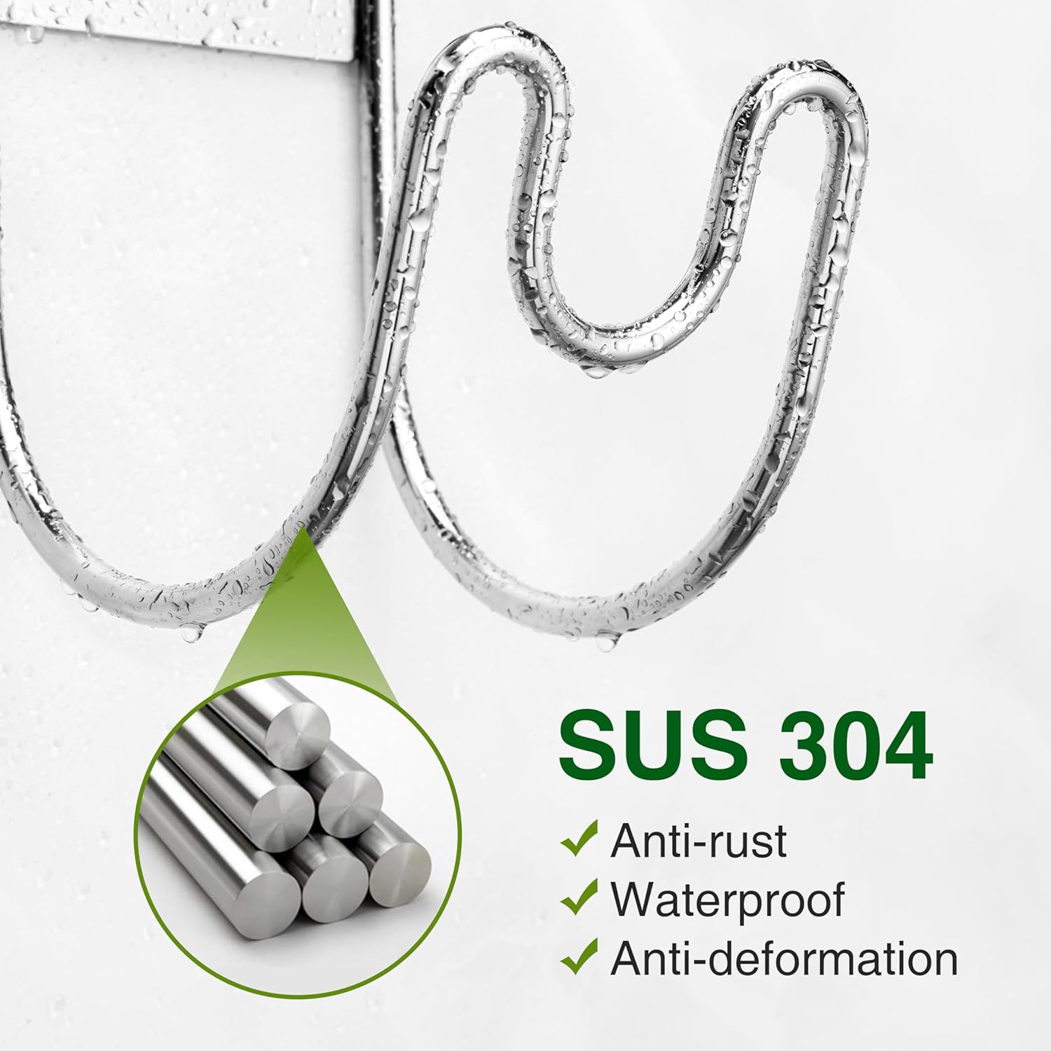 Thumbnail 1 de Stainless Steel Garden Hose Reel - Wall Mounted SS304 Hose Holder