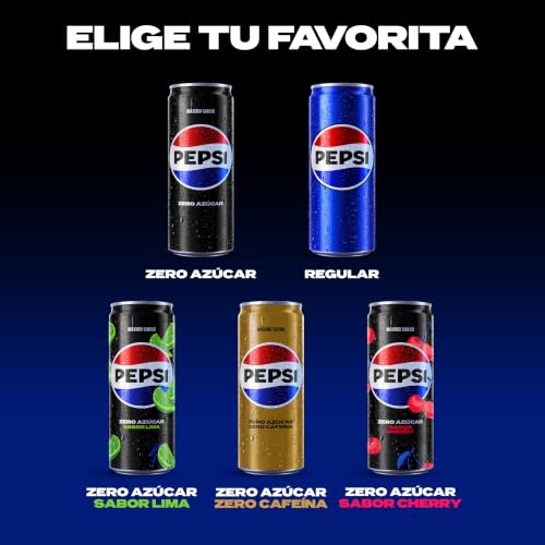 Detalle 2 de Pepsi Regular – Pack de 24 latas de 330 ml (7,92 l)
