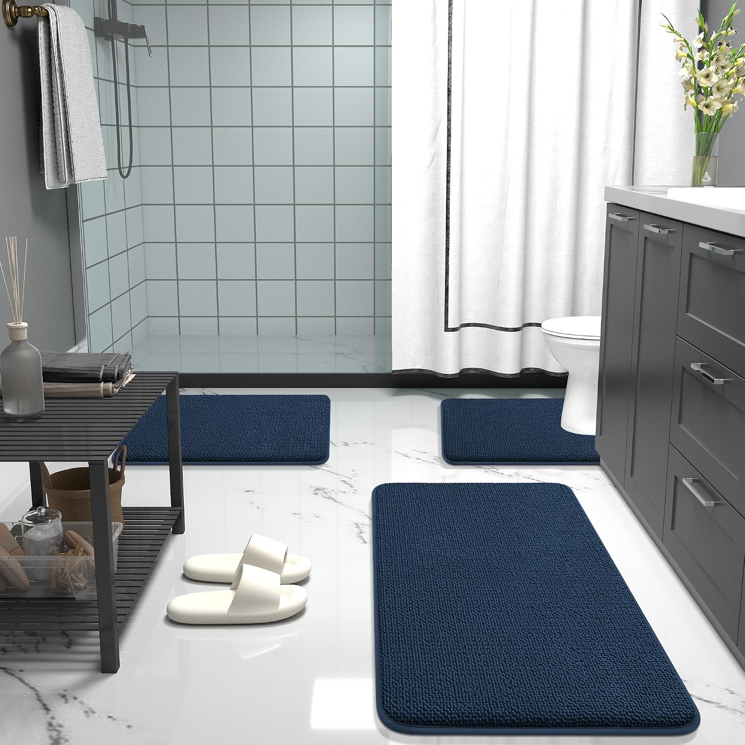 Thumbnail 6 de OLANLY Bathroom Runner Rug 50x30