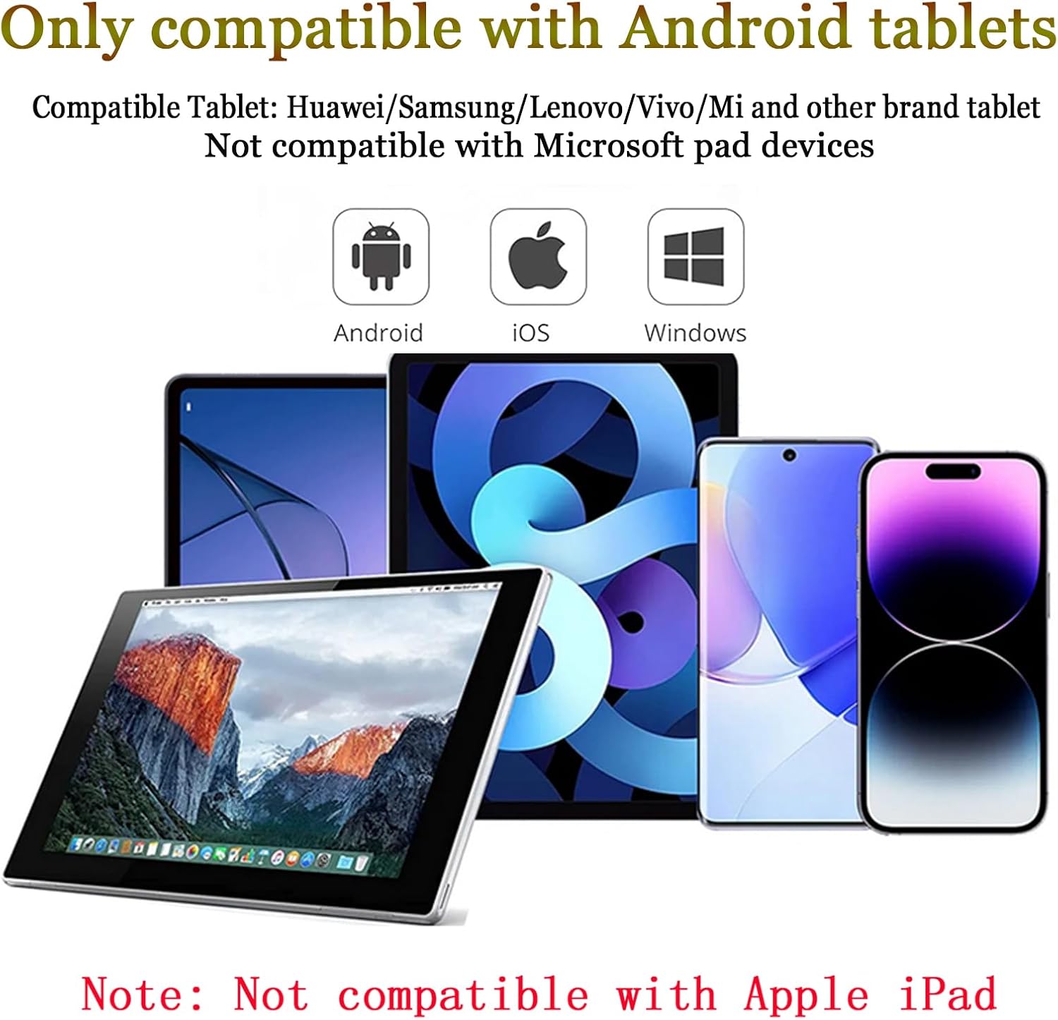 Detalle de KARFUN Penna Tablet per Touch Screen Android – precisione 1,5 mm, ricarica rapida, compatibilità ampia