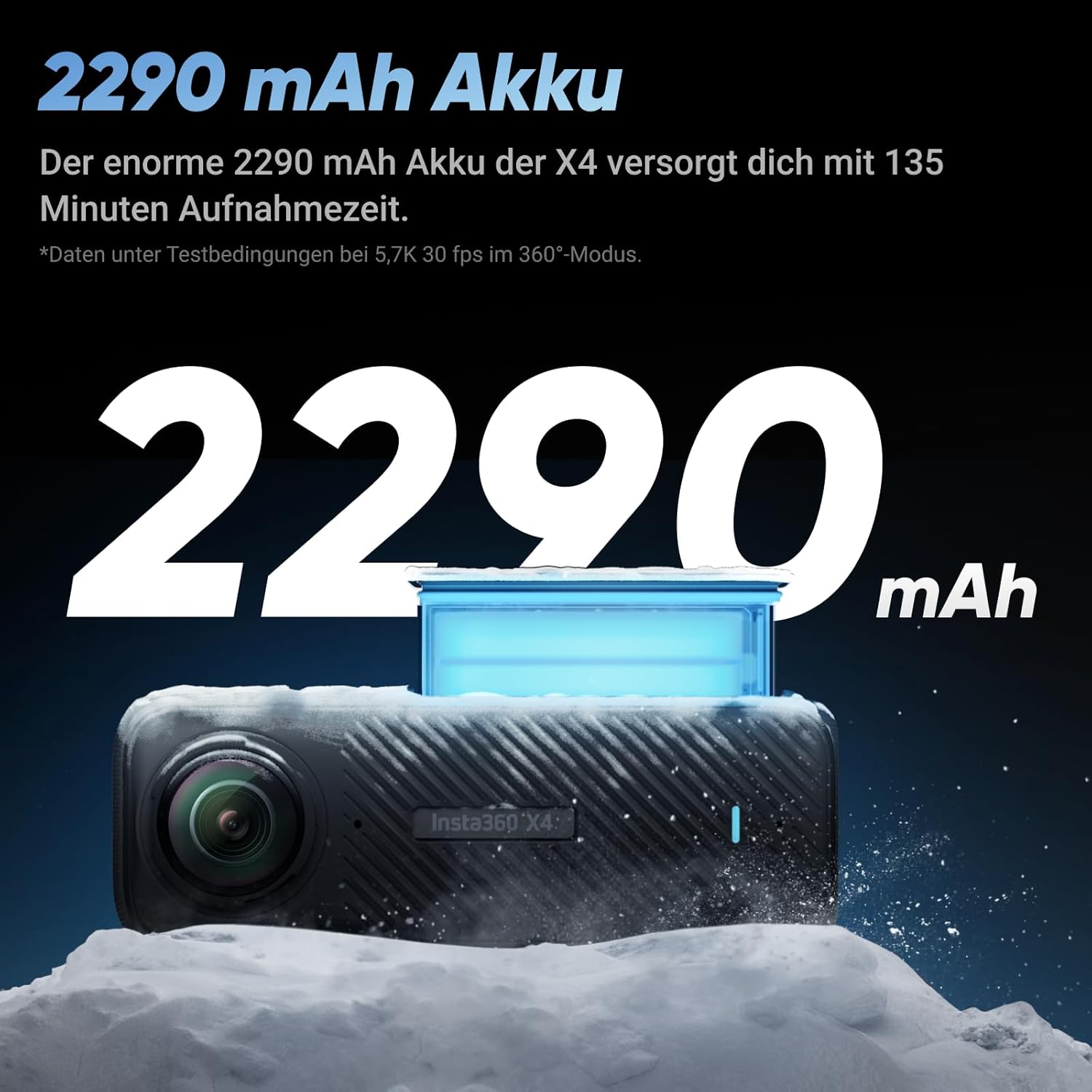 Detalle de Insta360 X4 Auf Geht's-Kit – 8K 360° Actioncam mit Unterwasseroptionen