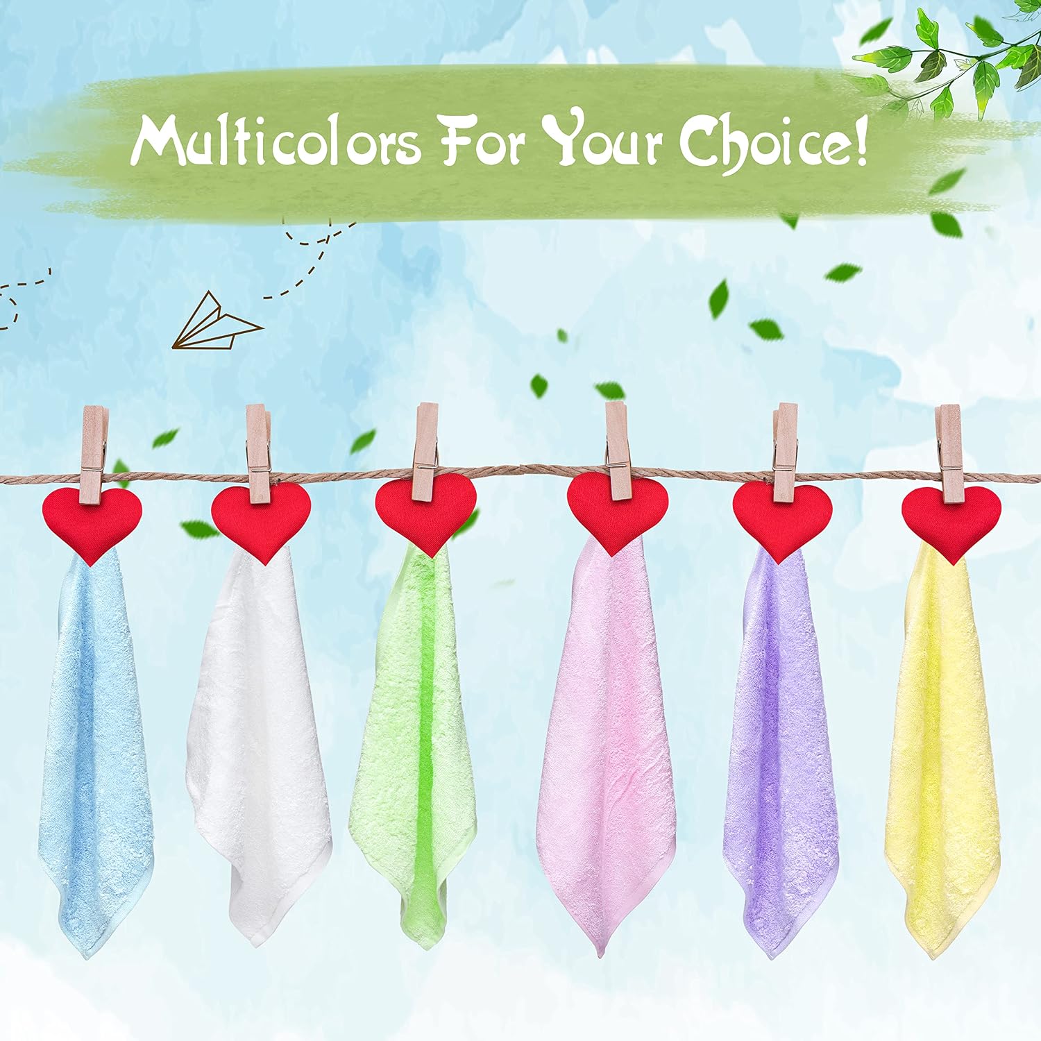 Thumbnail 4 de Bamboo baby face towels set of 6