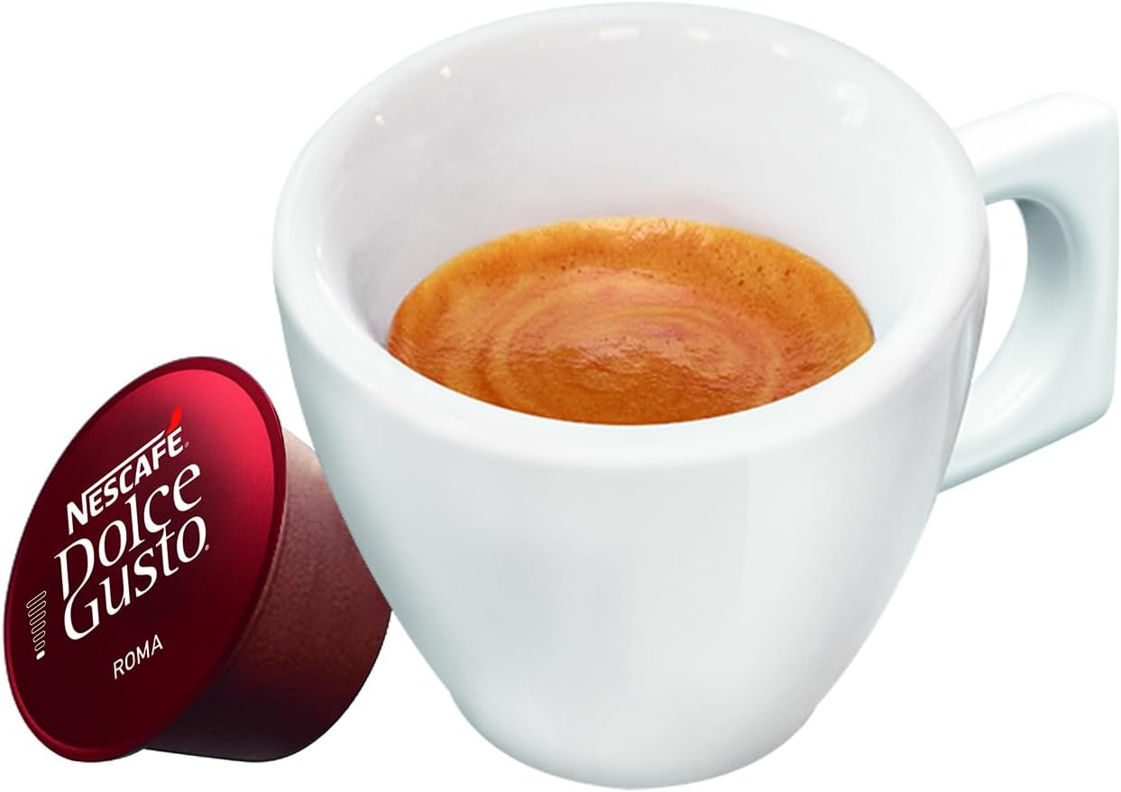Detalle 2 de NESCAFÉ Dolce Gusto Espresso Roma Caffè – 96 capsule compatibili, intensità 8/13