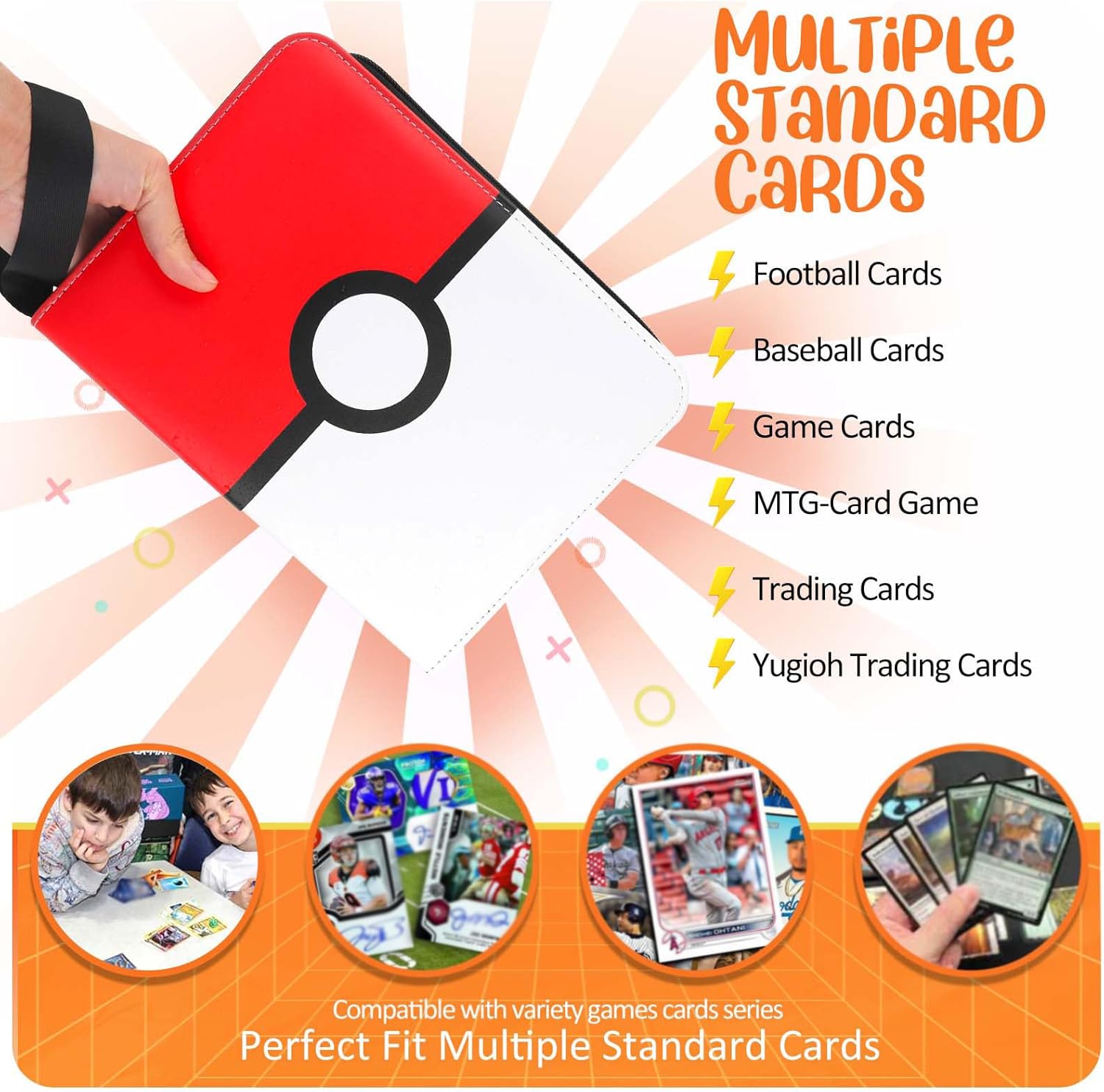 Thumbnail 5 de Card Binder 4 Pocket Trading Card Holder