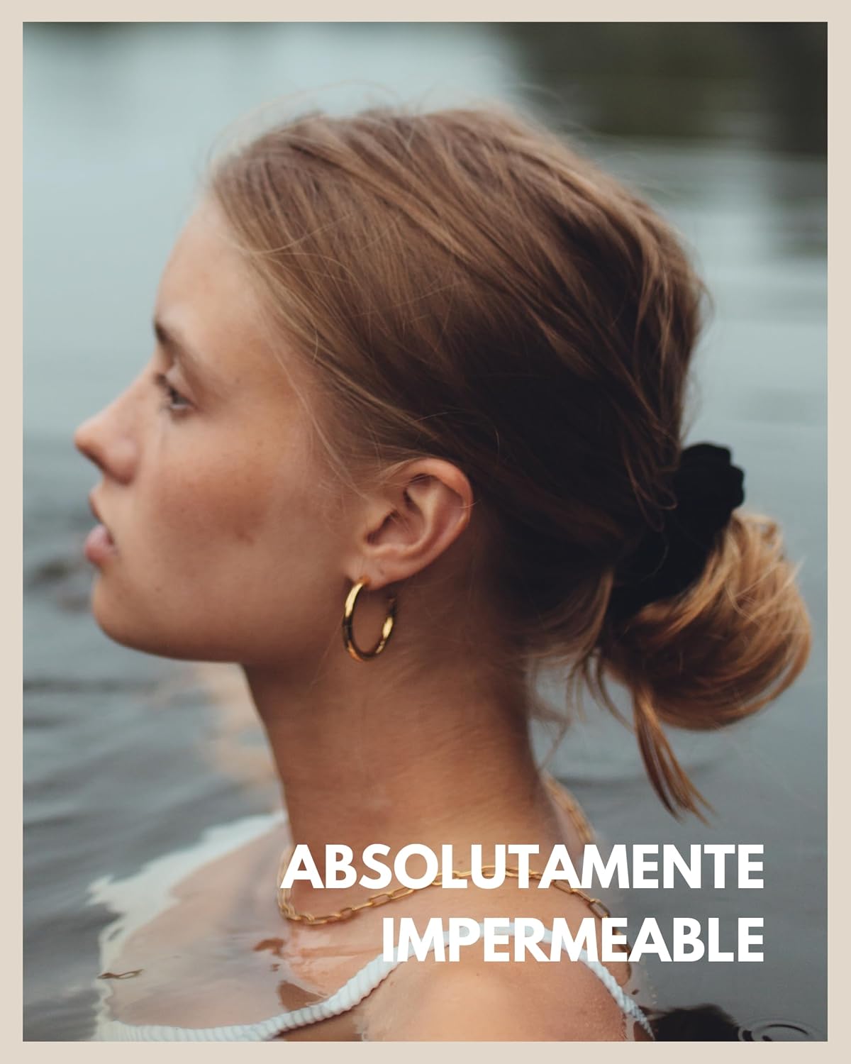Detalle 2 de GOOD.designs Creoles 30 mm oro 18K