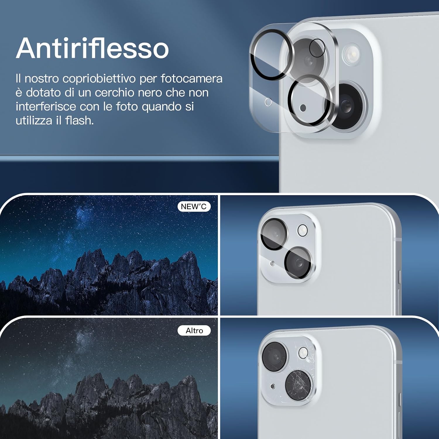 Thumbnail 6 de NEW'C Pellicola Privacy per iPhone 15 6,1″