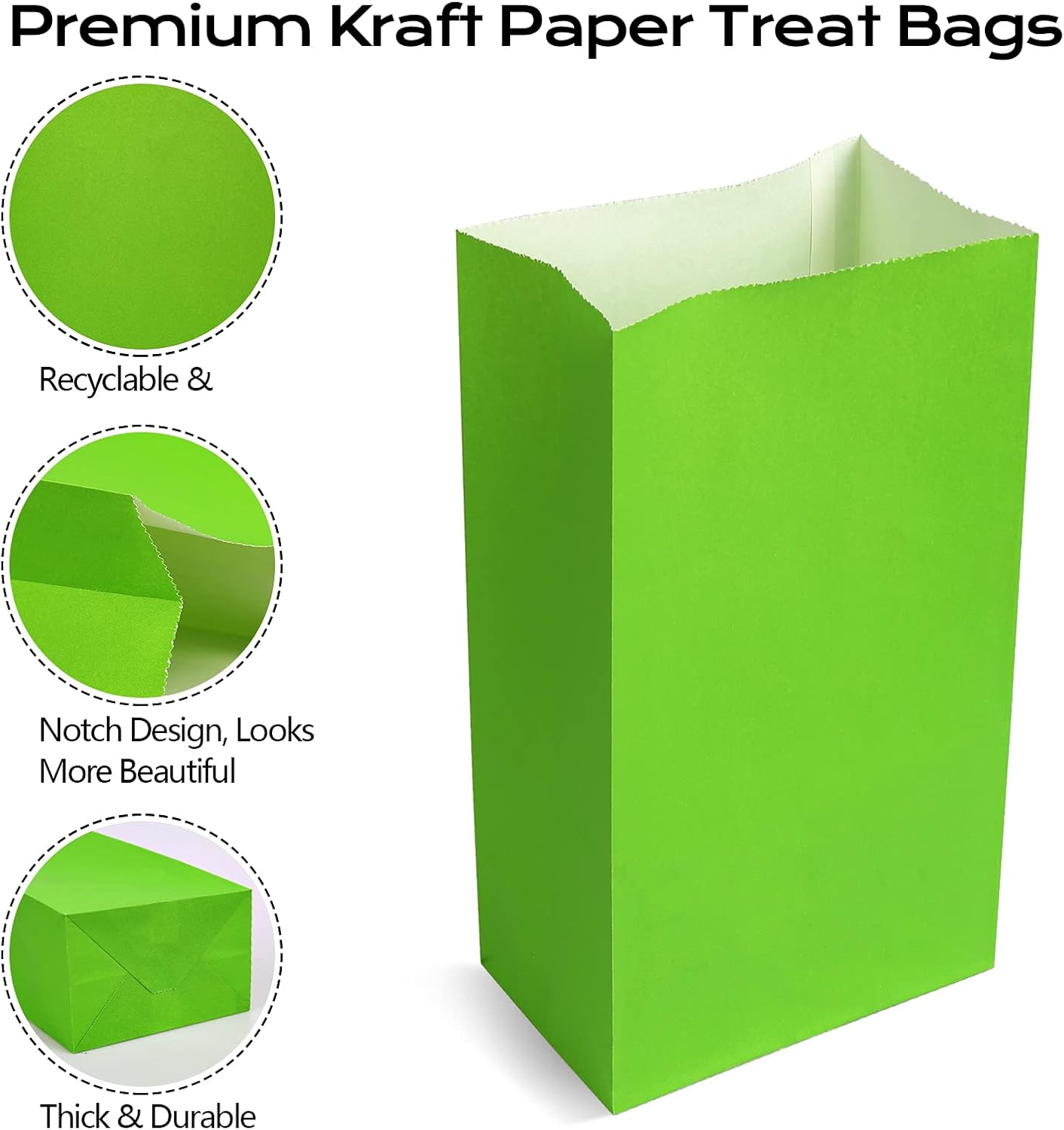 Detalle 2 de TOOELMON 50 PCS Paper Party Bags 130x80x240mm