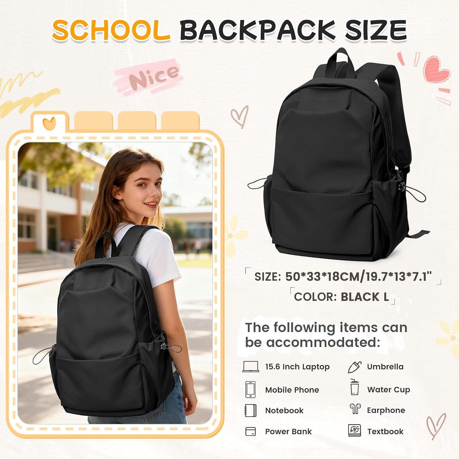 Detalle 2 de HYC00 HYC00 laptop backpack 29 litres