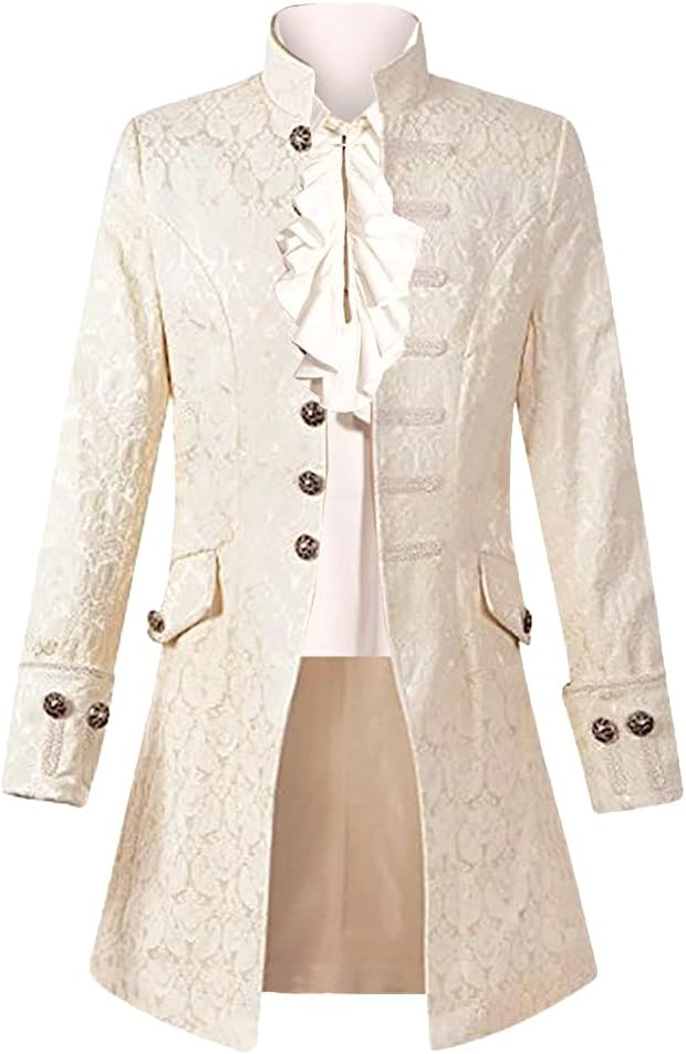 Thumbnail 6 de Men's Medieval Tailcoat Jacket in Jacquard Fabric