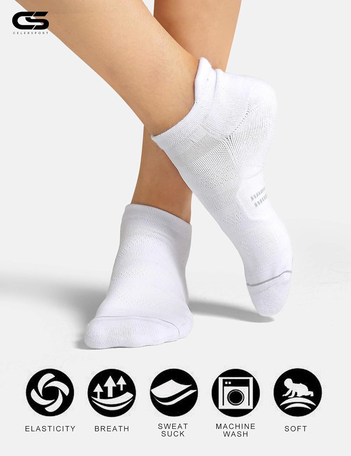 Thumbnail 4 de CS CELERSPORT 6 Pack Ankle Running Socks — Cushioned