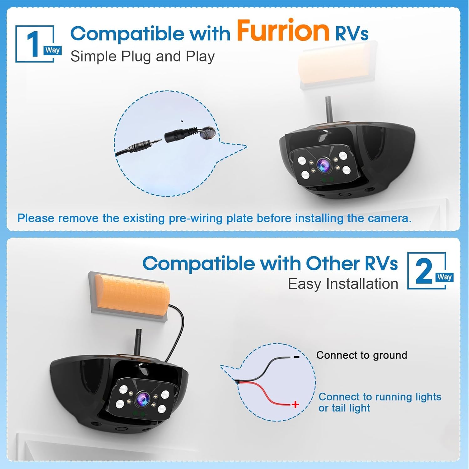 Thumbnail 1 de Y31 7-Inch Wireless Backup Camera HD 1080P
