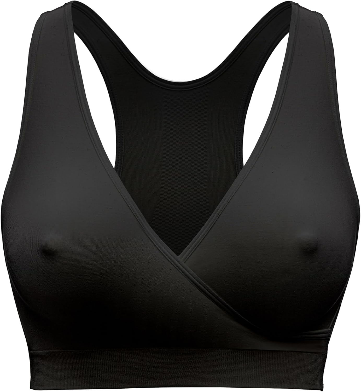 Detalle de Medela Keep Cool Sleep Nahtloser Schwangerschafts- und Still-BH – atmungsaktiver, nahtloser Bustier ohne Bügel