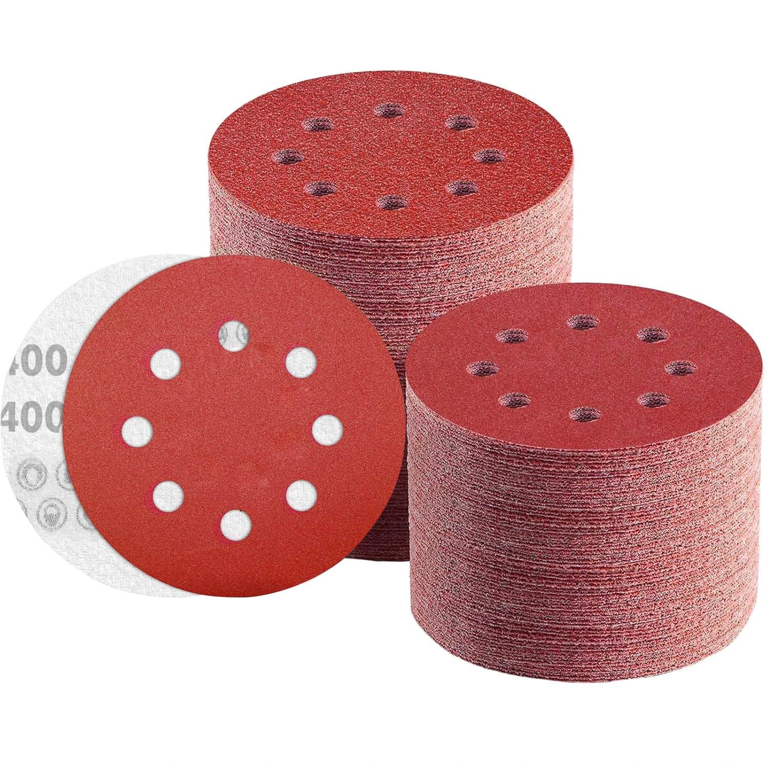 Thumbnail 6 de Schleifpapier 125mm Klett 60 Körnung, 8 Loch Schleifscheiben für Exzenterschleifer – TWSTYFAL, 80 Stück