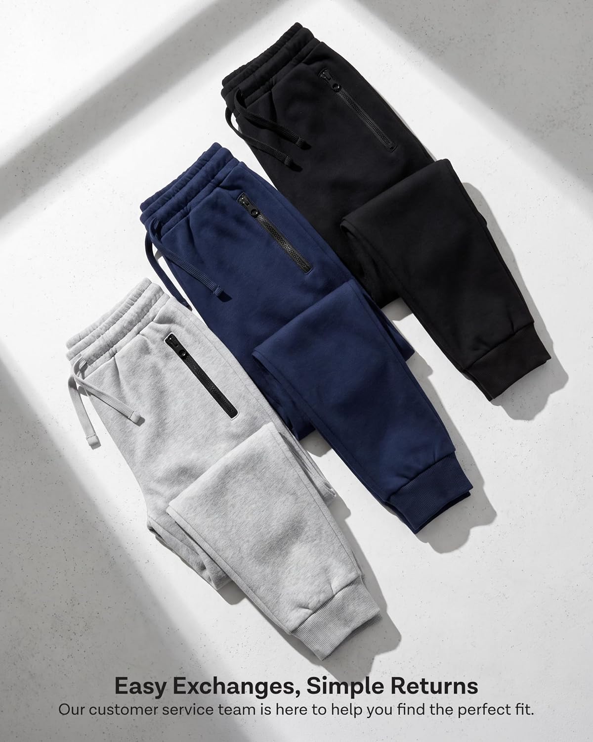 Thumbnail 6 de Boys Fleece Joggers 3-Pack