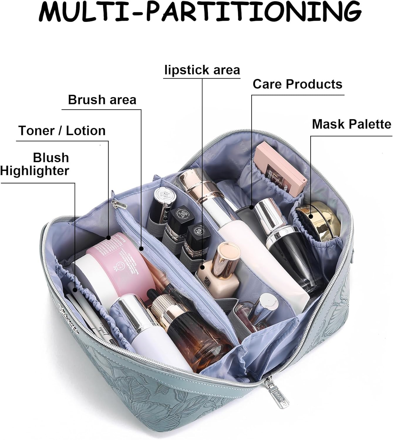 Detalle de BOYATU Travel Makeup Bags 9.25in set