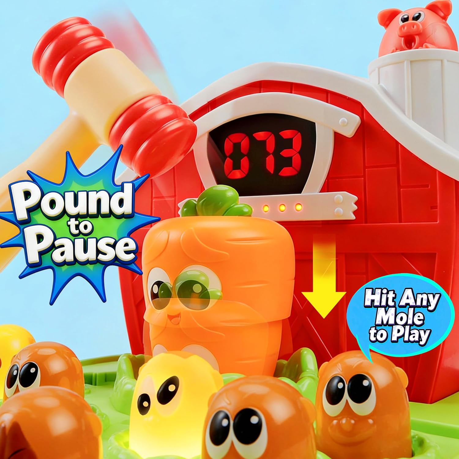 Detalle de lalalark JOVA Game for Toddlers (Ages 2–5) with Light & Sound, 4 Modes, 40 Levels