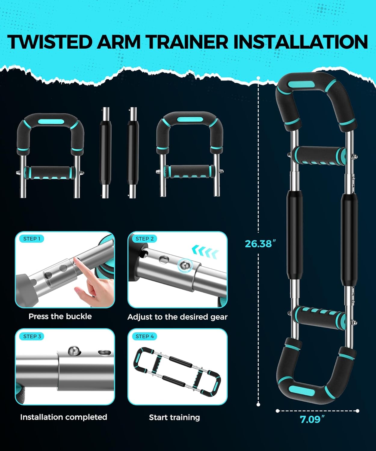 Thumbnail 4 de RENRUI Twister Arm Trainer 40–130 lbs 🏋