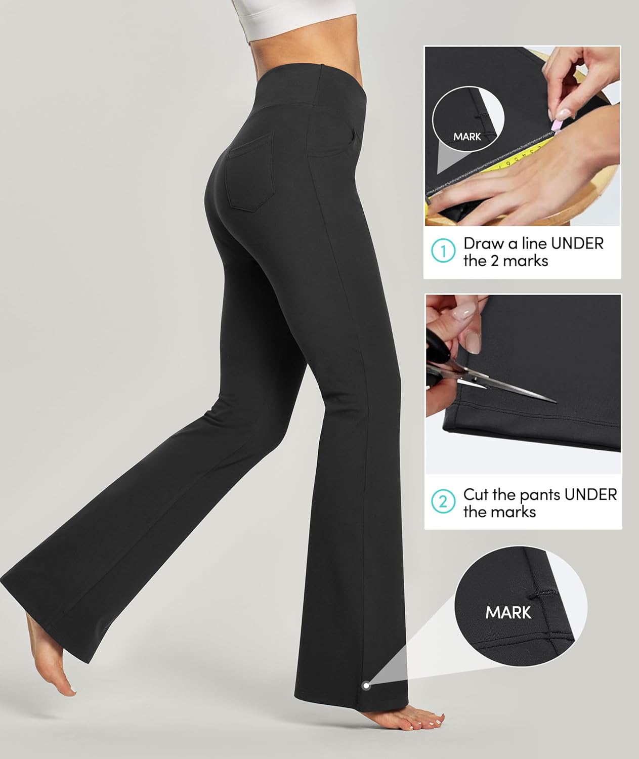 Thumbnail 5 de IUGA Yoga Pants Wide Leg High Waist 4 Pockets