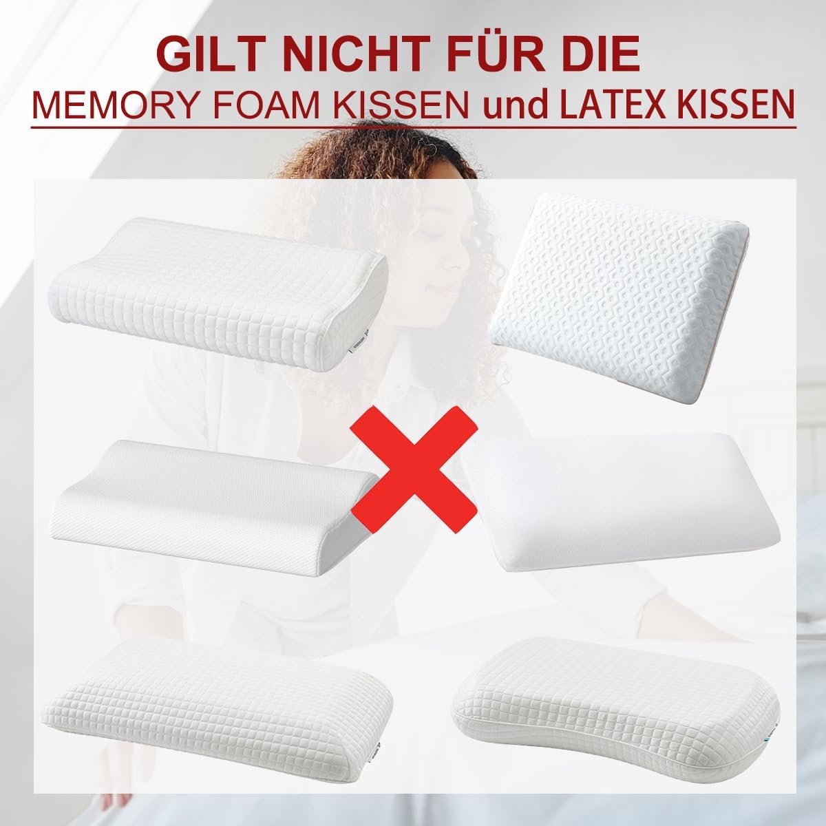 Thumbnail 2 de Soifox Kissenbezug 40x60 im 2er Set