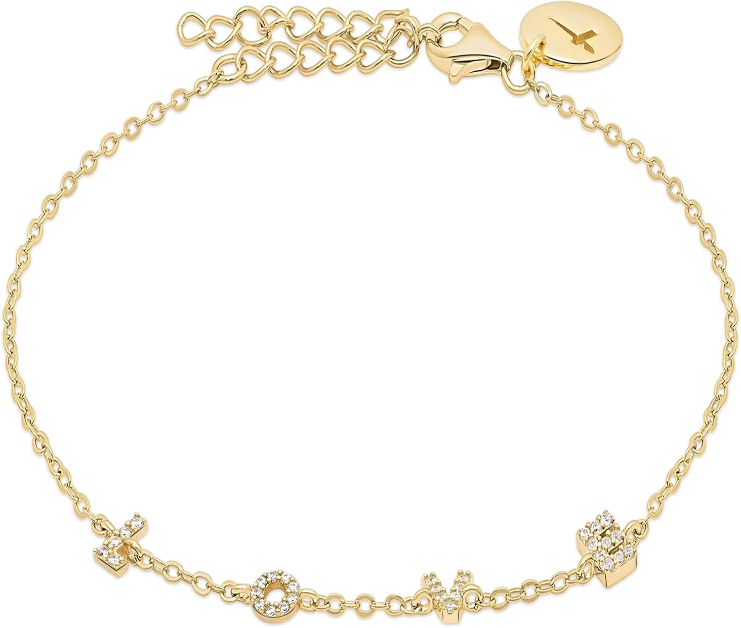 Detalle de Tamaris Schmuckarmband aus 925er Silber – LOVE mit Zirkoniasteinchen, 17,5 cm