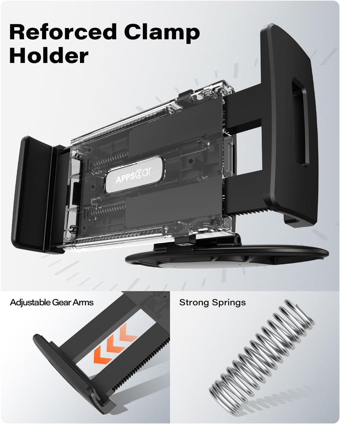 Detalle 2 de APPS2Car universal tablet mount for 7-12.4