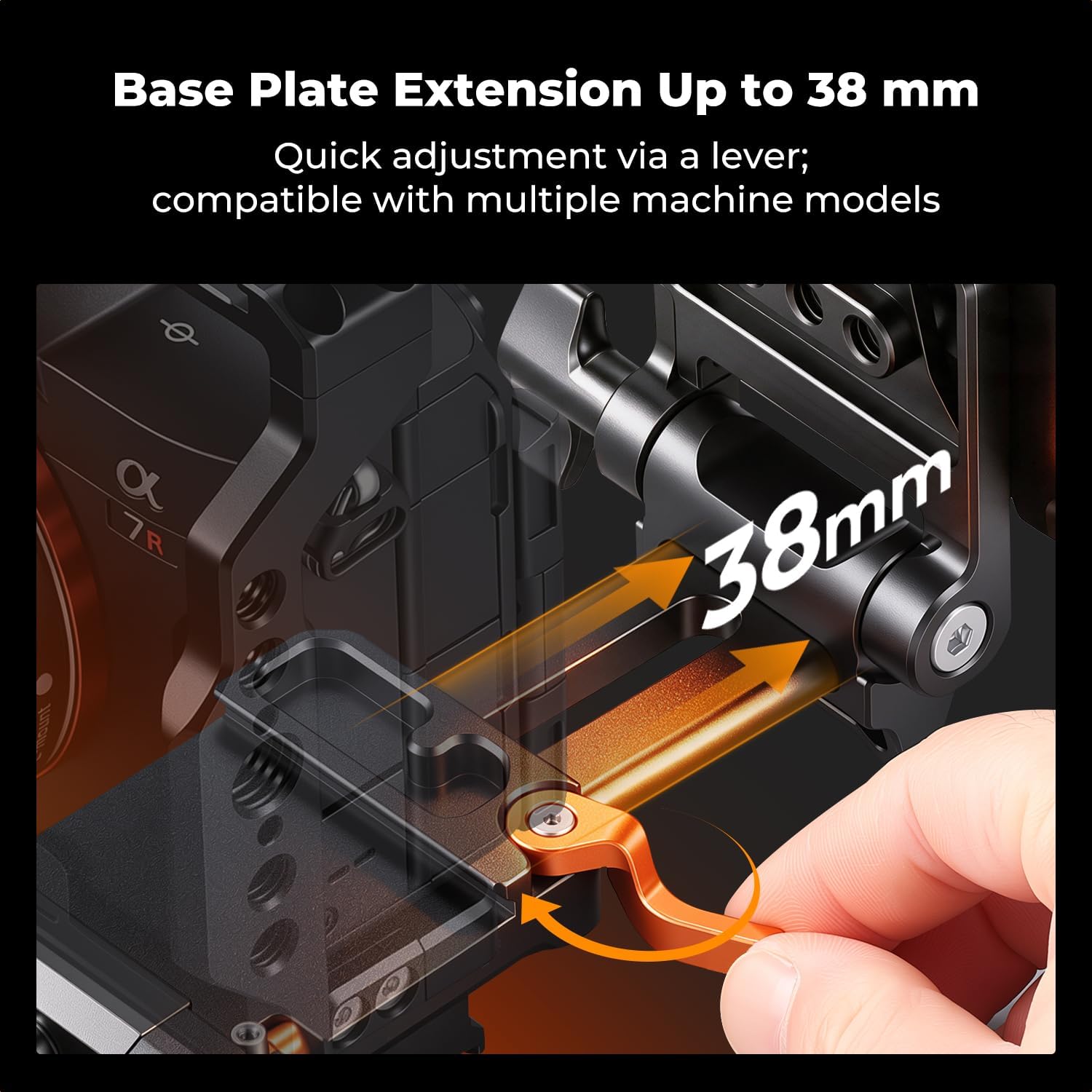 Detalle 2 de K&F Concept V-Mount Battery Plate with Arca-Type Clamp